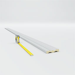 Ekena Millwork - MLD04X00OS - 4"H x 3/4"P x 94 1/2"L Oslo Rope Chair Rail or Casing Moulding