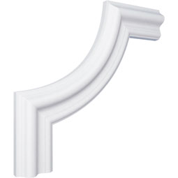 Ekena Millwork - PML10X10SE - Endurathane Seville Panel Moulding Corner, 11 1/2"W x 10 1/2"H (matches moulding PML01X00SE), Factory Primed