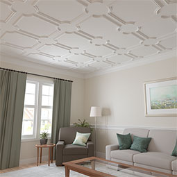 Ekena Millwork - PML10X10SE - Endurathane Seville Panel Moulding Corner, 11 1/2"W x 10 1/2"H (matches moulding PML01X00SE), Factory Primed