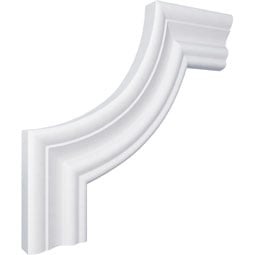 Ekena Millwork - PML08X08OX - Endurathane Oxford Panel Moulding Corner, 9 1/2"W x 8 1/2"H (matches moulding PML02X00OX), Factory Primed