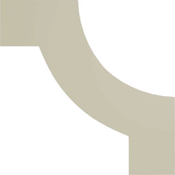 Ekena Millwork - PML08X08OX - Endurathane Oxford Panel Moulding Corner, 9 1/2"W x 8 1/2"H (matches moulding PML02X00OX), Factory Primed