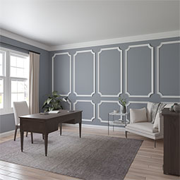 Ekena Millwork - PML08X08OX - Endurathane Oxford Panel Moulding Corner, 9 1/2"W x 8 1/2"H (matches moulding PML02X00OX), Factory Primed