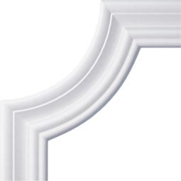 Ekena Millwork - PML08X08OX - Endurathane Oxford Panel Moulding Corner, 9 1/2"W x 8 1/2"H (matches moulding PML02X00OX), Factory Primed