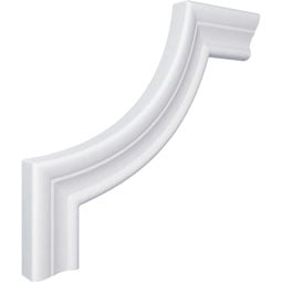 Ekena Millwork - PML06X06ST - Endurathane Stockport Panel Moulding Corner, 7 5/8"W x 6 5/8"H (matches moulding PML01X00ST), Factory Primed