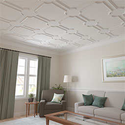 Ekena Millwork - PML06X06ST - Endurathane Stockport Panel Moulding Corner, 7 5/8"W x 6 5/8"H (matches moulding PML01X00ST), Factory Primed