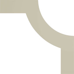 Ekena Millwork - PML09X09SW - Endurathane Swindon Panel Moulding Corner, 8 3/4"W x 7 3/4"H (matches moulding PML01X00SW), Factory Primed