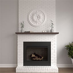 Ekena Millwork - CM27TO_P - Endurathane Tomango Egg & Dart Ceiling Medallion, 27 7/8"OD x 3 7/8"ID x 2 1/2"P (Fits Canopies up to 6 3/4")