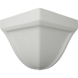 Ekena Millwork - MOC03X03BE - Endurathane Bedford Outside Corner for Moulding Profiles, 3"P x 3"H, Factory Primed