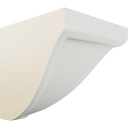 Ekena Millwork - MOC03X03BE - Endurathane Bedford Outside Corner for Moulding Profiles, 3"P x 3"H, Factory Primed