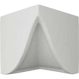 Ekena Millwork - MIC03X03BE - Endurathane Bedford Inside Corner for Moulding Profiles, 3"P x 3"H, Factory Primed