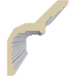 Ekena Millwork - MLD05X04X07NS - Endurathane Nestor Greek Key Crown Moulding, 5 7/8"H x 4 3/4"P x 7 1/2"F x 94 1/2"L, Factory Primed