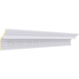 Ekena Millwork - MLD05X04X07NS - Endurathane Nestor Greek Key Crown Moulding, 5 7/8"H x 4 3/4"P x 7 1/2"F x 94 1/2"L, Factory Primed
