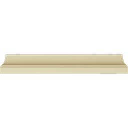 Ekena Millwork - MLD03X03X04VA - Endurathane Valeriano Rope Crown Moulding, 2 3/4"H x 2 3/4"P x 4"F x 94 1/2"L, Factory Primed