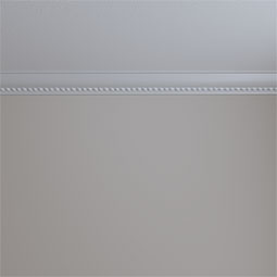 Ekena Millwork - MLD03X03X04VA - Endurathane Valeriano Rope Crown Moulding, 2 3/4"H x 2 3/4"P x 4"F x 94 1/2"L, Factory Primed