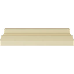 Ekena Millwork - MLD03X04X05BU - Endurathane Bulwark Crown Moulding, 3 7/8"H x 4 1/2"P x 5 7/8"F x 94 1/2"L, Factory Primed