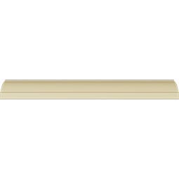 Ekena Millwork - MLD01X01X02TY - Endurathane Tyrone Cove Crown Moulding, 1 1/2"H x 1 1/2"P x 2 1/4"F x 94 1/2"L, Factory Primed