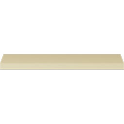 Ekena Millwork - MLD02X02X03ER - Endurathane Eris Cove Crown Moulding, 2 1/4"H x 2 1/4"P x 3"F x 94 1/2"L, Factory Primed