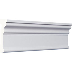 Ekena Millwork - PML03X01BE - Endurathane Bedford Panel Moulding, 3 1/2"H x 1 1/8"P x 94 1/2"L, Factory Primed