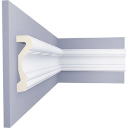 Ekena Millwork - PML03X01CH - Endurathane Chesterfield Panel Moulding, 3 3/8"H x 1"P x 94 1/2"L, Factory Primed