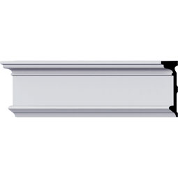 Ekena Millwork - PML08X02BE - Endurathane Bedford Panel Moulding, 8 5/8"H x 2 1/2"P x 94 1/2"L, Factory Primed