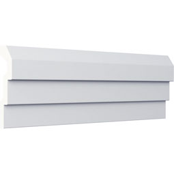 Ekena Millwork - PML05X01BL - Endurathane Blackthorne Panel Moulding, 5 1/2"H x 1 1/4"P x 94 1/2"L, Factory Primed