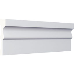 Ekena Millwork - PML04X01DI - Endurathane Diane Panel Moulding, 4 3/4"H x 1 1/8"P x 94 1/2"L, Factory Primed