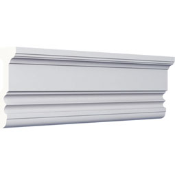 Ekena Millwork - PML04X01DU - Endurathane Dublin Panel Moulding, 4"H x 1 1/4"P x 94 1/2"L, Factory Primed