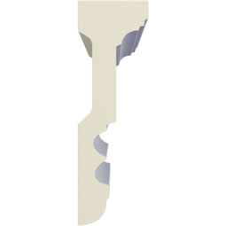 Ekena Millwork - PML04X01DU - Endurathane Dublin Panel Moulding, 4"H x 1 1/4"P x 94 1/2"L, Factory Primed