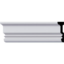 Ekena Millwork - PML04X01DU - Endurathane Dublin Panel Moulding, 4"H x 1 1/4"P x 94 1/2"L, Factory Primed