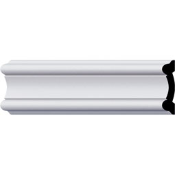 Ekena Millwork - PML03X00ER - Endurathane Emeryville Panel Moulding, 3 1/8"H x 3/4"P x 94 1/2"L, Factory Primed