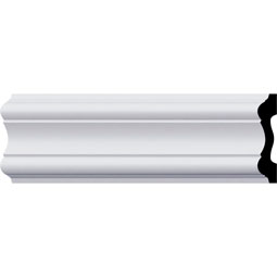 Ekena Millwork - PML04X00ED - Endurathane Edwards Panel Moulding, 4"H x 7/8"P x 94 1/2"L, Factory Primed