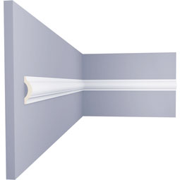 Ekena Millwork - PML03X01HE - Endurathane Heaton Panel Moulding, 3"H x 1"P x 94 1/2"L, Factory Primed