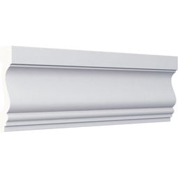 Ekena Millwork - PML03X00HO - Endurathane Holmdel Panel Moulding, 1/2"H x 3/4"P x 94 1/2"L, Factory Primed
