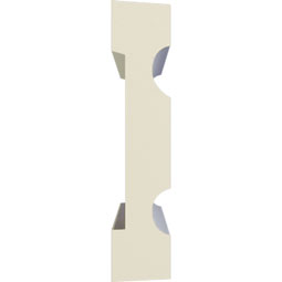 Ekena Millwork - PML04X01MA - Endurathane Marseille Fluted Panel Moulding, 4 3/4"H x 1"P x 94 1/2"L, Factory Primed