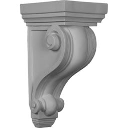 Ekena Millwork - COR06X07X13DE - Endurathane Devon Corbel, 6"W x 7"D x 13 1/4"H, Factory Primed