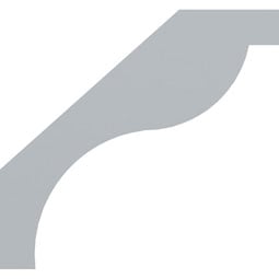 Ekena Millwork - BKT05X14X12RE - Endurathane Reece Bracket, 5"W x 14 3/4"D x 12 1/2"H, Factory Primed