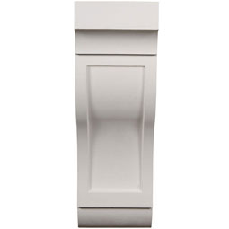Ekena Millwork - BKT06X18X10CO - Endurathane Cole Bracket, 6"W x 10 1/8"D x 18"H, Factory Primed