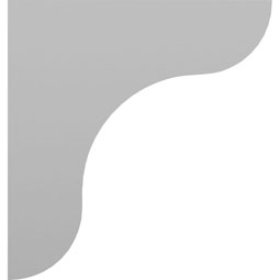 Ekena Millwork - BKT03X10X11FE - Endurathane Federal Bracket, 3"W x 10 1/2"D x 11 1/4"H, Factory Primed