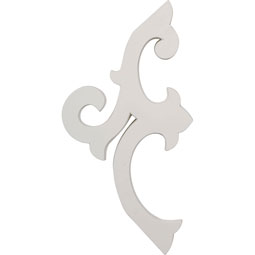 Ekena Millwork - BKT01X11X12VE - Endurathane Versailles Bracket, 1"W x 11 1/2"D x 12 1/4"H, Factory Primed