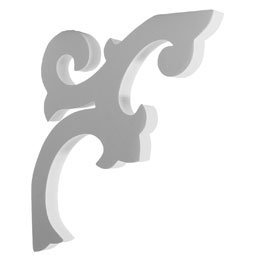 Ekena Millwork - BKT01X11X12VE - Endurathane Versailles Bracket, 1"W x 11 1/2"D x 12 1/4"H, Factory Primed