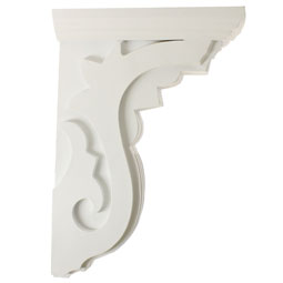 Ekena Millwork - COR06X11X16PE - Endurathane Piedmont Corbel, 6"W x 11"D x 16 1/4"H, Factory Primed