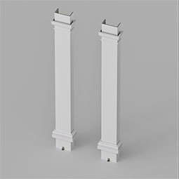 CW Ohio Inc. - ESPNPSA - Endura-Stone™ Pro Series Column, Square Shaft (FRP) Non-Tapered, Smooth Finish - Ready to be Painted