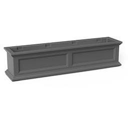 Mayne, Inc. - MP5823 - 48"W x 11"D x 10 3/4"H Fairfield Window Planter with Installation Brackets