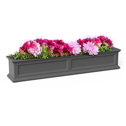 Mayne, Inc. - MP5824 - 60"W x 11"D x 10 3/4"H Fairfield Window Planter with Installation Brackets