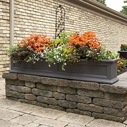 Mayne, Inc. - MP5824 - 60"W x 11"D x 10 3/4"H Fairfield Window Planter with Installation Brackets