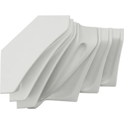 Ekena Millwork - MIC04X04DY - Endurathane Dylan Inside Corner for Moulding Profiles, 4 1/8"P x 4 1/8"H, Factory Primed