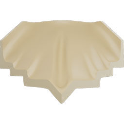 Ekena Millwork - MIC04X04DY - Endurathane Dylan Inside Corner for Moulding Profiles, 4 1/8"P x 4 1/8"H, Factory Primed