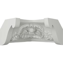 Ekena Millwork - MIC03X03ED - Endurathane Inside Corner for Traditional Smooth Crown Moulding, 3 3/4"H x 3 3/4"P, Factory Primed