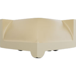 Ekena Millwork - MIC02X03LI - Endurathane Lisbon Inside Corner for Moulding Profiles, 3 1/4"H x 3 1/8"P, Factory Primed