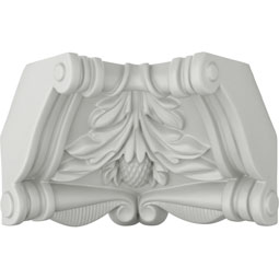 Ekena Millwork - MIC04X03MO - Endurathane Modena Inside Corner for Moulding Profiles, 3 1/2"H x 2 7/8"P, Factory Primed